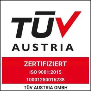 Logo Zertifikat TÜV Austria 2026